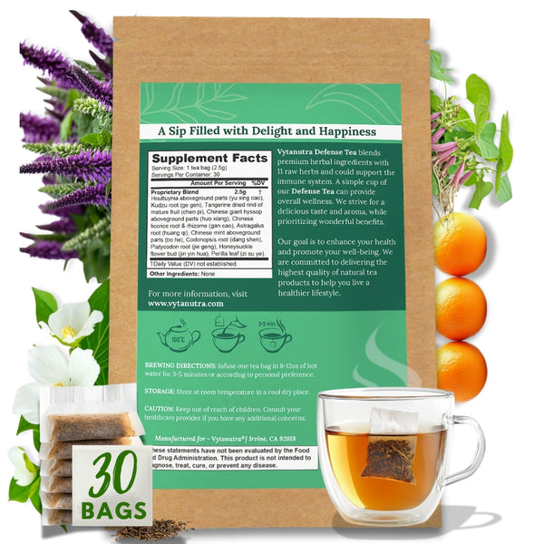Defese Tea Defense Tea by Vytanutra - Natural Immune Boosting Herbal Tea